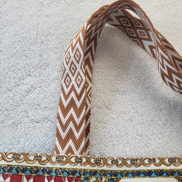 Brighton TC AR Canvas Tote All You Need Is Love with Weaved Handle NWOT - Picture 10 of 11